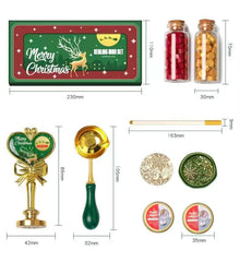 Christmas-Themed Wax Seal Stamp 7-Piece Set – Holiday Edition