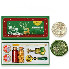 Christmas-Themed Wax Seal Stamp 7-Piece Set – Holiday Edition