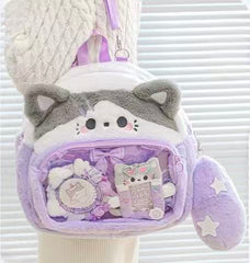 Rosyposy Plush Big-Head Backpack – Kitten