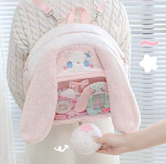 Rosyposy Plush Big-Head Backpack – Bunny
