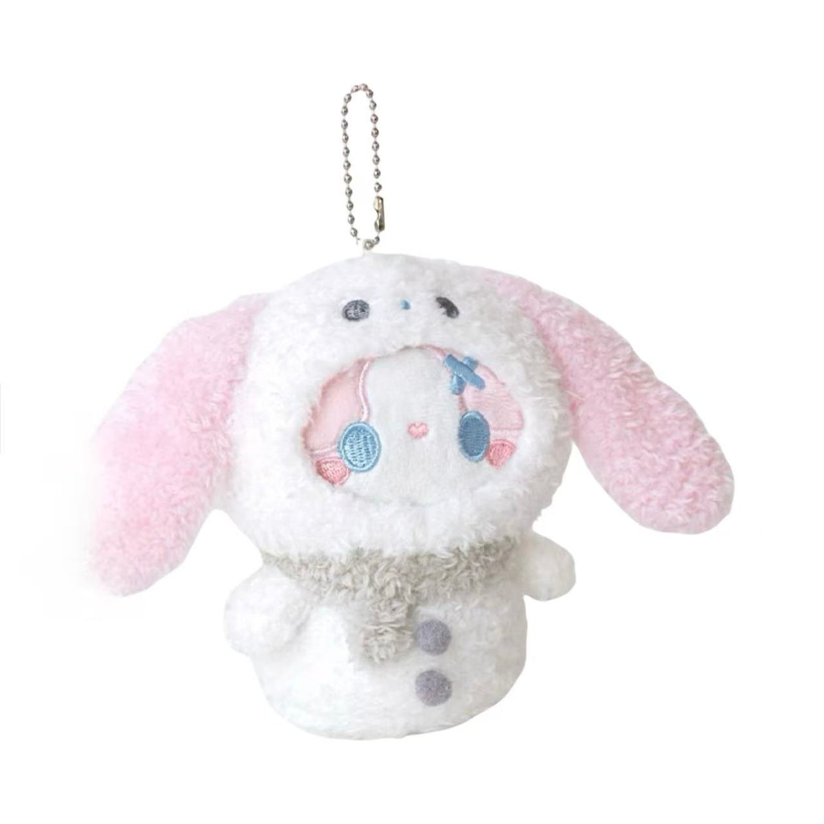 Rosyposy Snowman Plush Toy 120mm Keychain - Bunny
