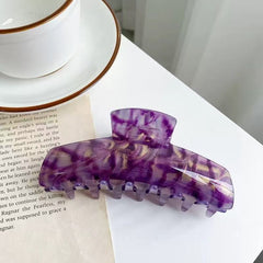 Iridescent Acrylic Hair Claw Clip 12 cm – Purple