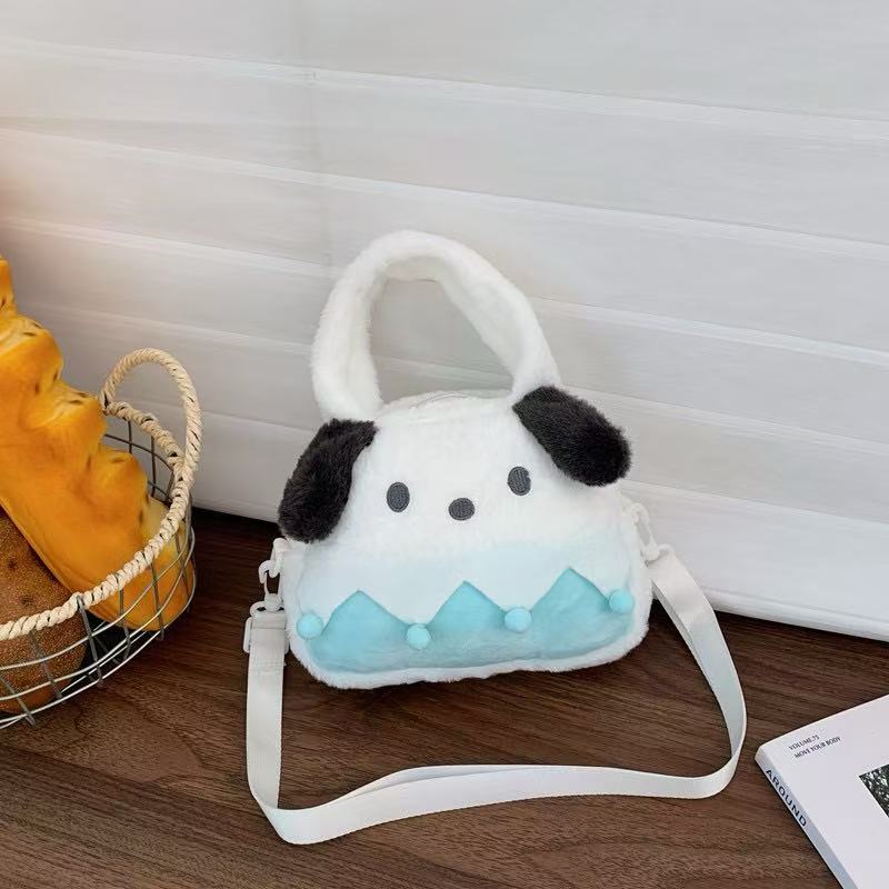 Cute Sanrio Plush Crossbody Bag 21×16×6cm
