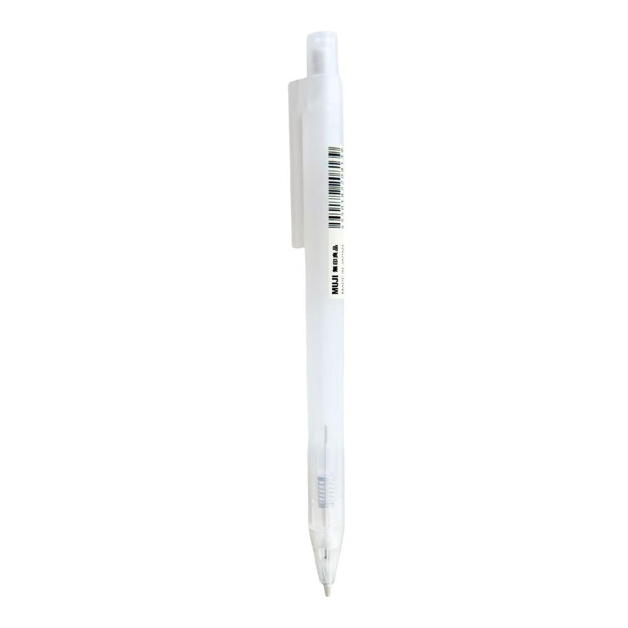 MUJI Mechanical Pencil 0.5mm with Rubber Grip - Semi Transparent
