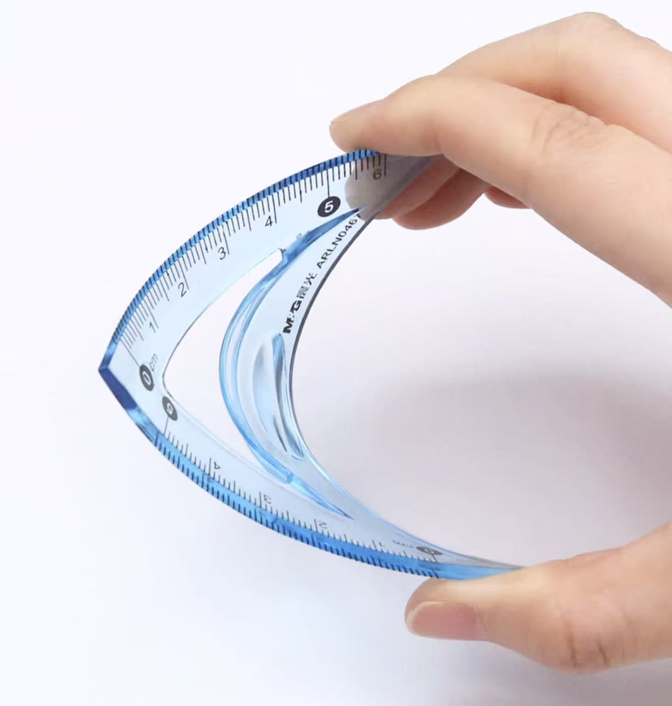 15cm Flexible Geometry Ruler Set 4 Pieces Assorted