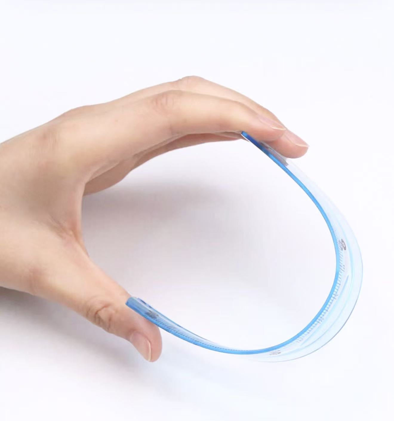 15cm Flexible Geometry Ruler Set 4 Pieces Assorted