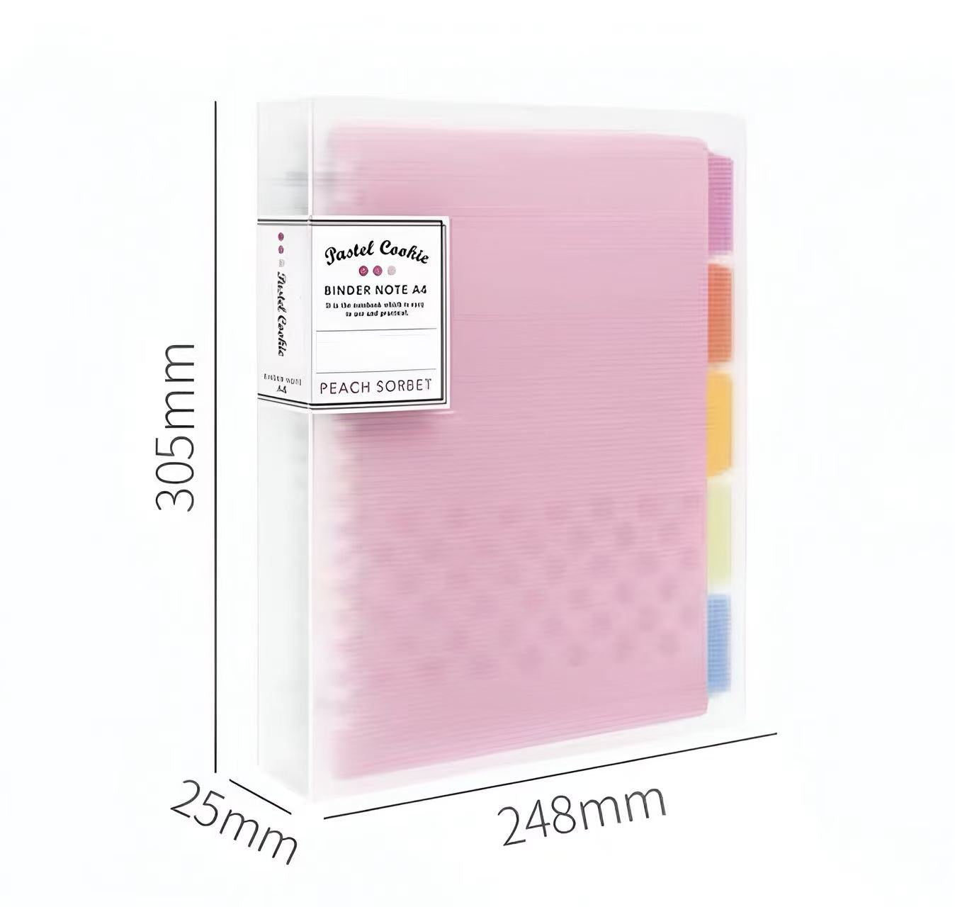 Kokuyo Campus Semi-Transparent Pastel Cookie Binder Notebook A4 40 Sheets