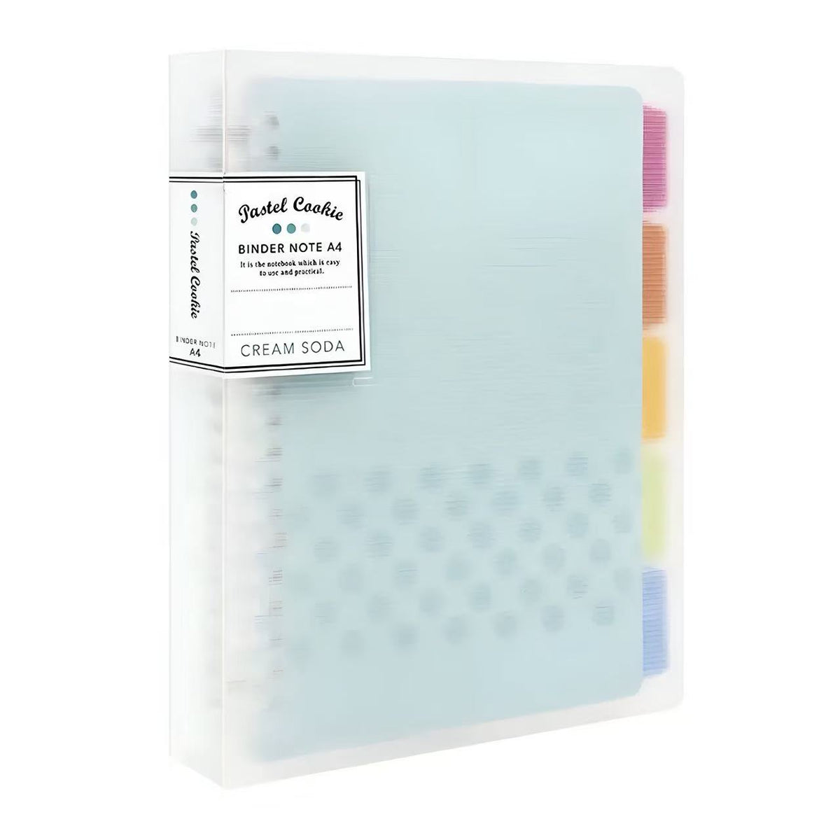 Stationery - Kokuyo Campus Semi-Transparent Pastel Cookie Binder Notebook A4 40 Sheets - Goodie Goodie
