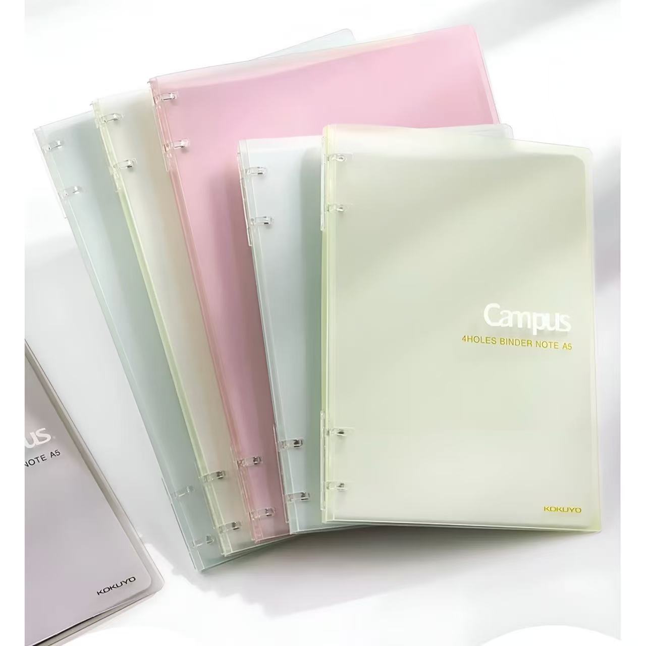 Kokuyo Campus Semi-Transparent 4 Holes Binder Note B5 – Light Yellow