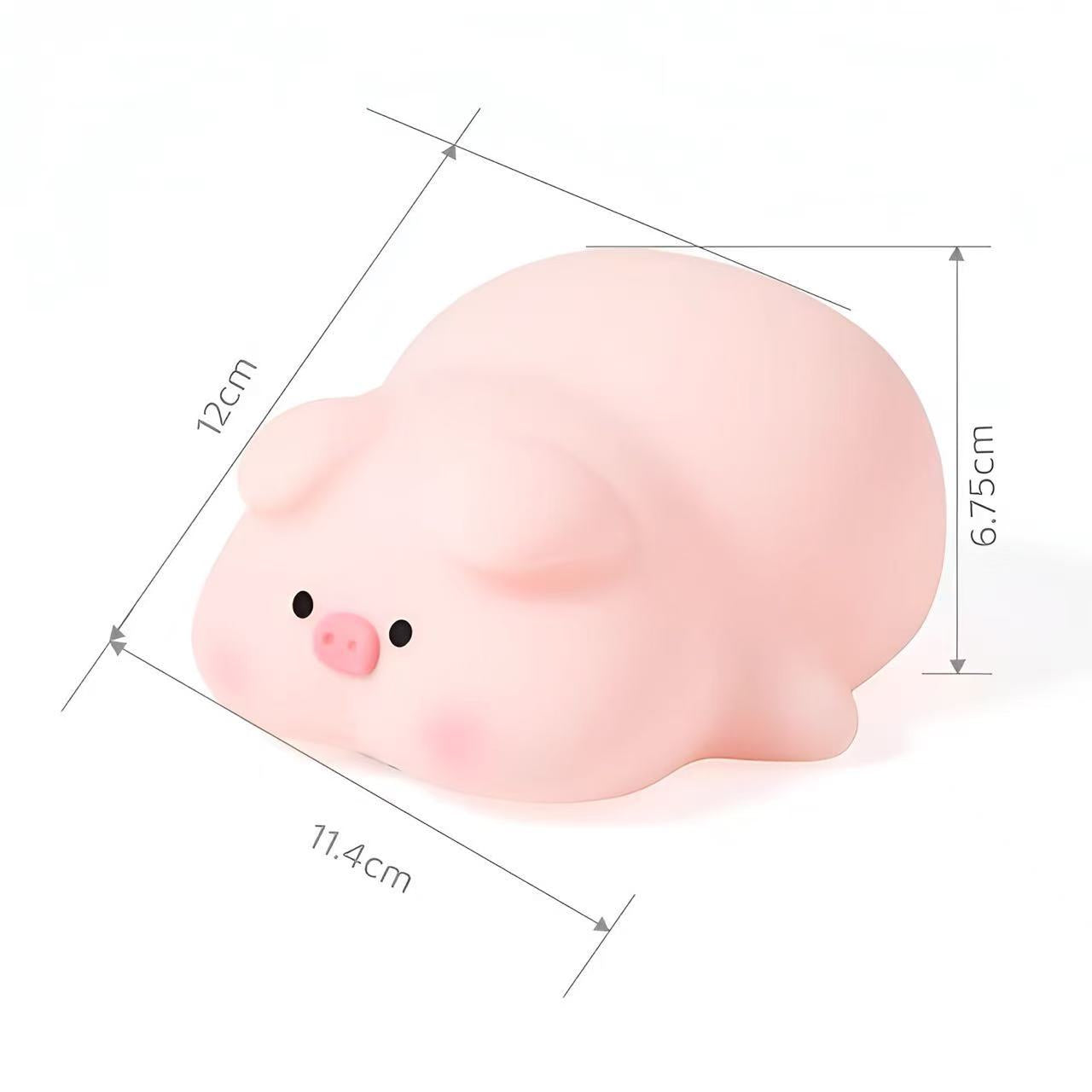 Pink Pig Squishy Silicone Night Light