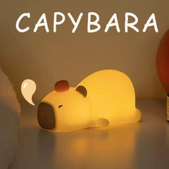 Lying Capybara Squishy Silicone Night Light