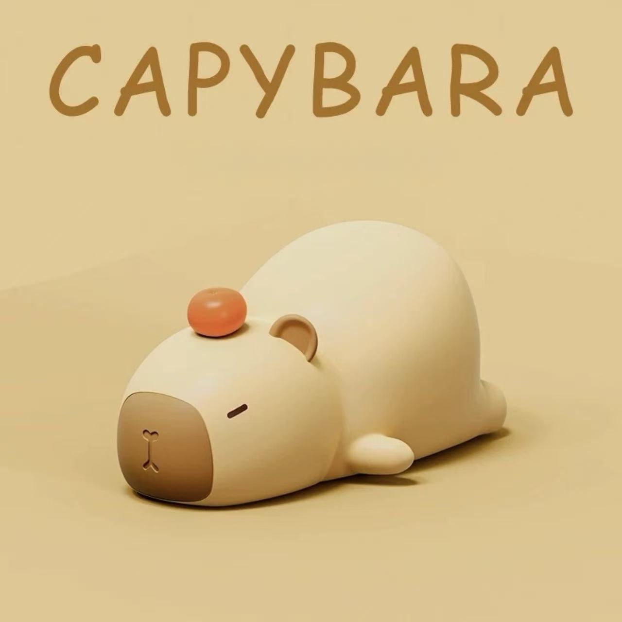 Lying Capybara Squishy Silicone Night Light