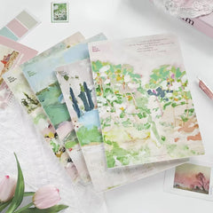 Pastoral Oil Painting Style A5 Lined Notebook 44 Sheets Assorted