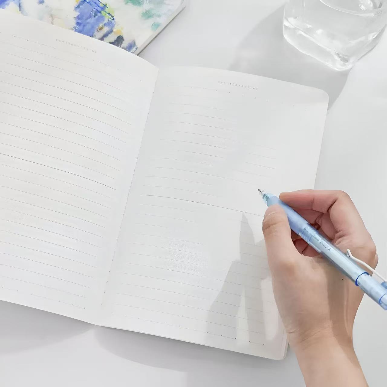 Pastoral Oil Painting Style A5 Lined Notebook 44 Sheets Assorted