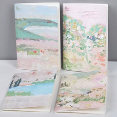 Pastoral Oil Painting Style A5 Lined Notebook 44 Sheets Assorted
