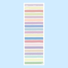 Rectangular Multi-Colour Target List Notepad 50 Sheets 91×256 mm