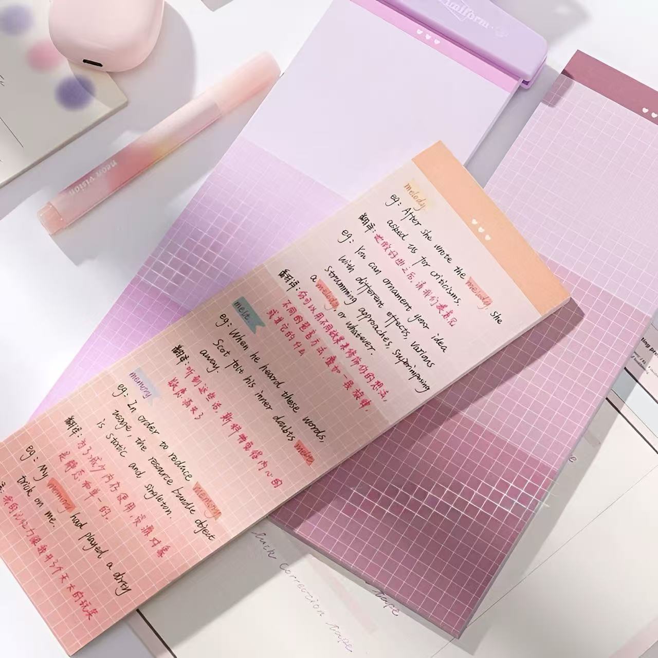 Notepad Tab Rectangular Rectangular Square Notepad 50 Sheets 91×256 mm – Goodie Goodie