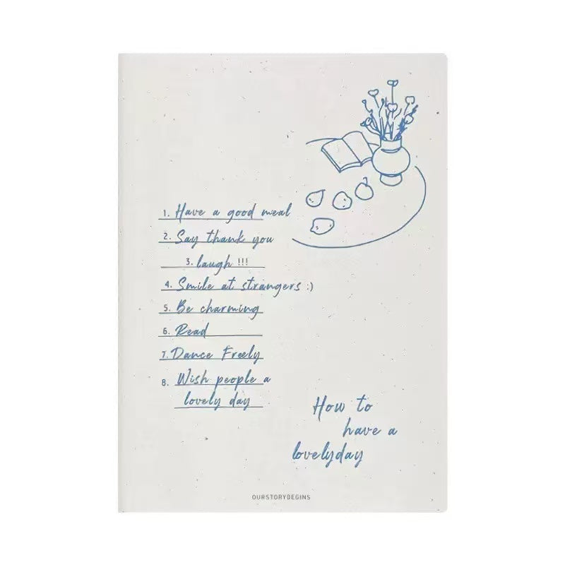 “Have a Lovely Day” A5 Ruled Notebook 44 Sheets Assorted