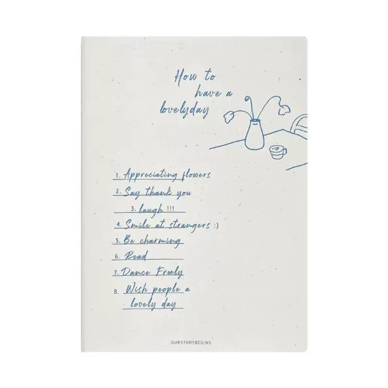 “Have a Lovely Day” A5 Ruled Notebook 44 Sheets Assorted