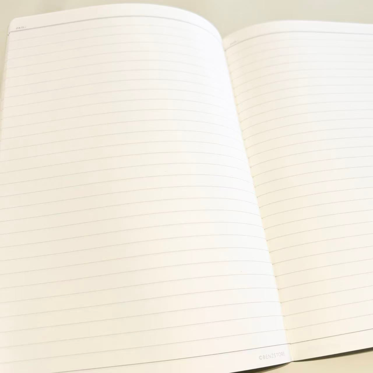 Vintage Lightweight Animal Series B5 Ruled Notebook 32 Sheets – Striped Tiger