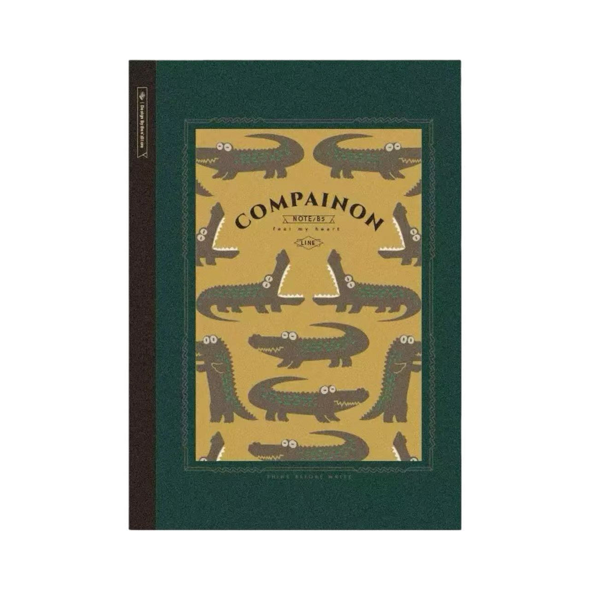 Vintage Lightweight Animal Series B5 Ruled Notebook 32 Sheets – Crocodile