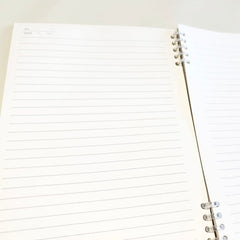 Capybara Loose-Leaf B5 Ruled Notebook 50 Sheets Assorted