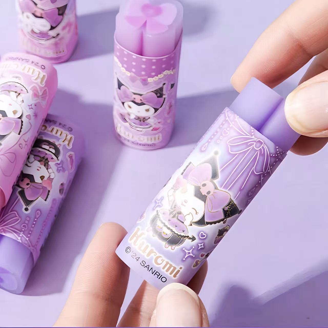 Kuromi Bow-Shaped Eraser 60x19mm Assorted