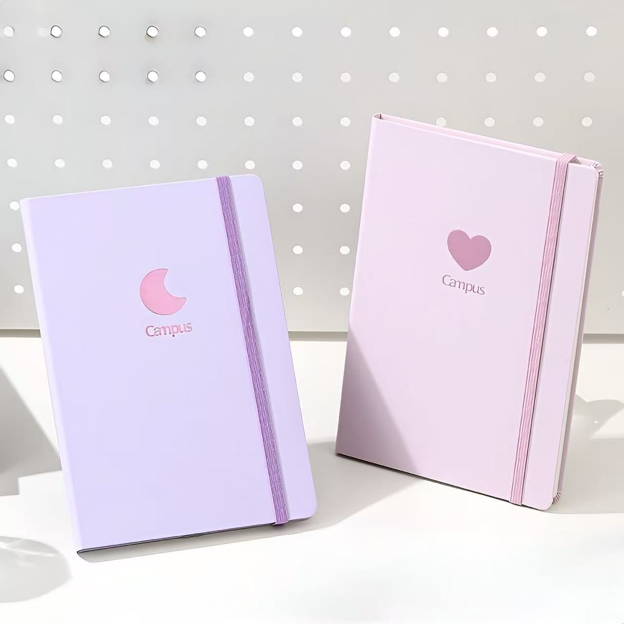 KOKUYO Campus Solid Colour Hardcover A5 Ruled Notebook 100 Sheets  – Light Purple