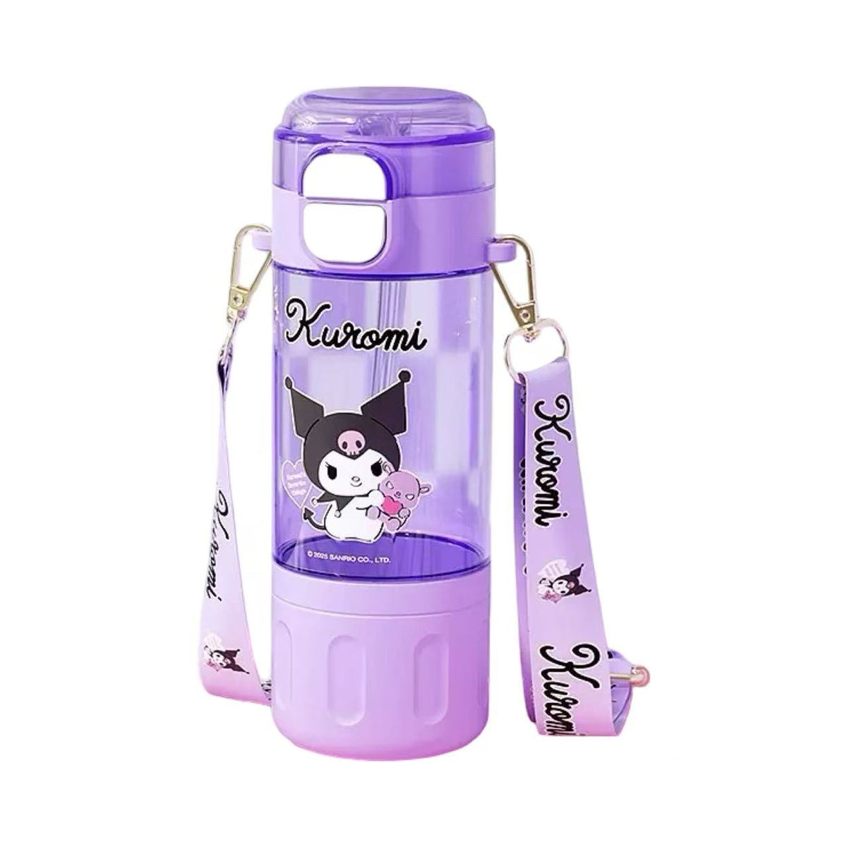 Sanrio Double-Drink Plastic Water Bottle 580 ml – Kuromi