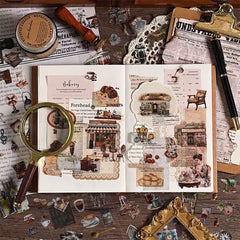 Stationery - European Vintage Objects Waterproof Journal Stickers – 6 Sheets - Goodie Goodie