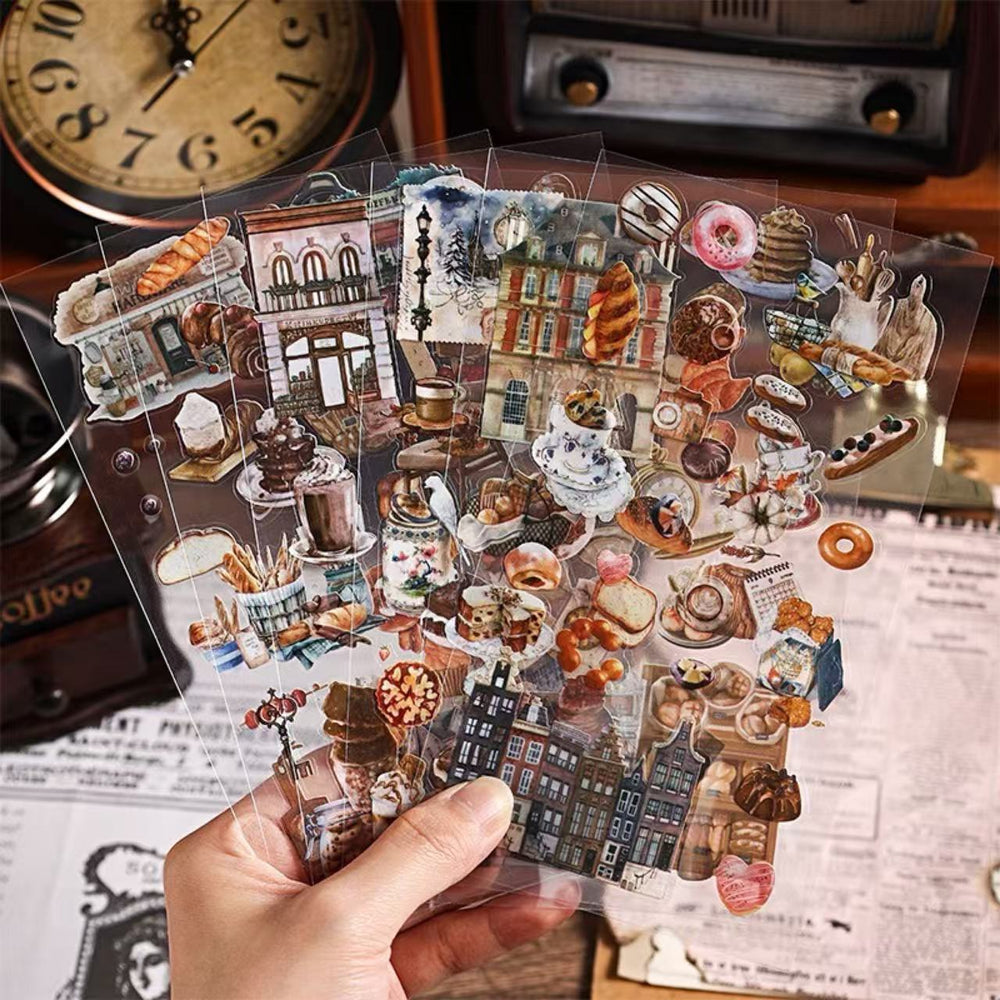 Stationery - European Vintage Objects Waterproof Journal Stickers – 6 Sheets - Goodie Goodie
