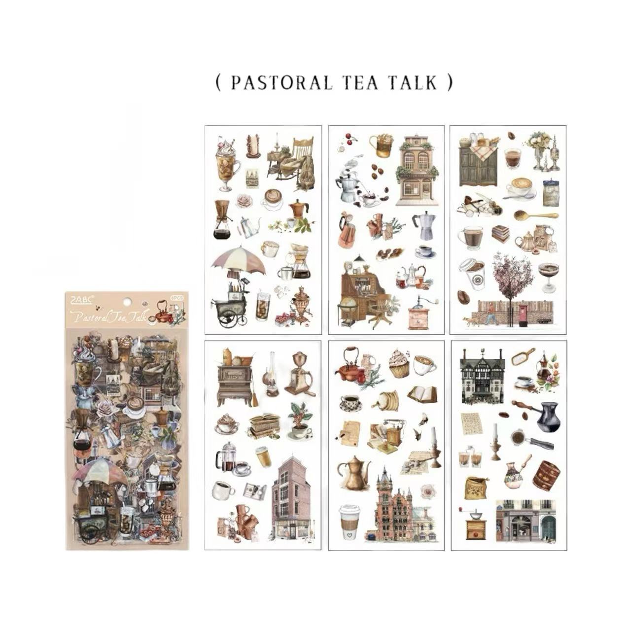 Stationery - European Vintage Objects Waterproof Journal Stickers – 6 Sheets - Goodie Goodie