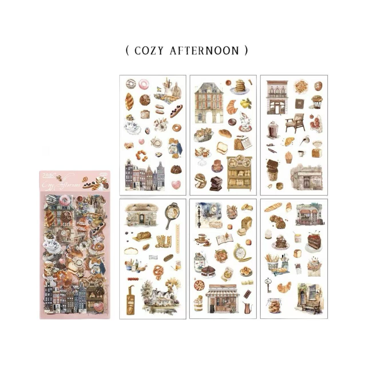 Stationery - European Vintage Objects Waterproof Journal Stickers – 6 Sheets - Goodie Goodie