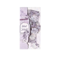 Stationery - Glazed Letter Paper Waterproof Journal Stickers 10 Sheets - Soft Purple Whispers - Goodie Goodie