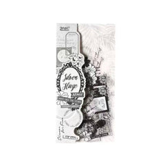 Stationery - Glazed Letter Paper Waterproof Journal Stickers 10 Sheets -  Silver Mist Poem - Goodie Goodie