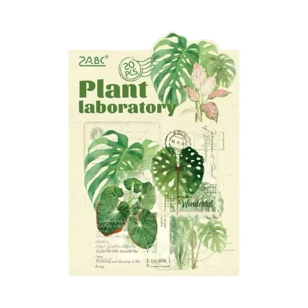 Stationery - Plant Lab Series PET Waterproof Stickers 20pcs – Monstera - Goodie Goodie