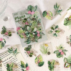 Stationery - Plant Lab Series PET Waterproof Stickers 20pcs – The Wild Grass - Goodie Goodie