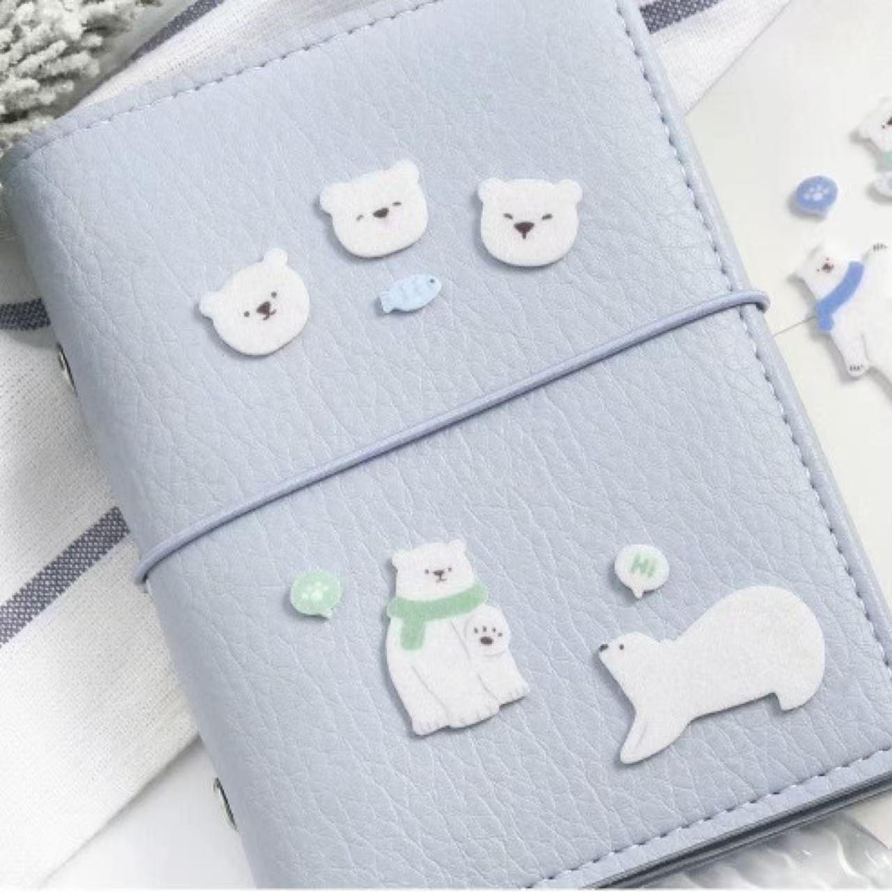 Stationery - Lovely Bear Felt Sticker - Goodie Goodie