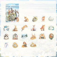 Stationery - Cute Pets Waterproof Stickers 40pcs – Fox - Goodie Goodie