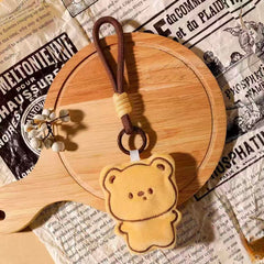 Accessories - Plush Bear Cookie Squishy Keychain - Goodie Goodie