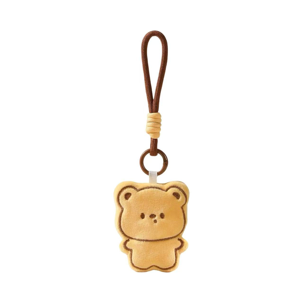 Accessories - Plush Bear Cookie Squishy Keychain - Goodie Goodie