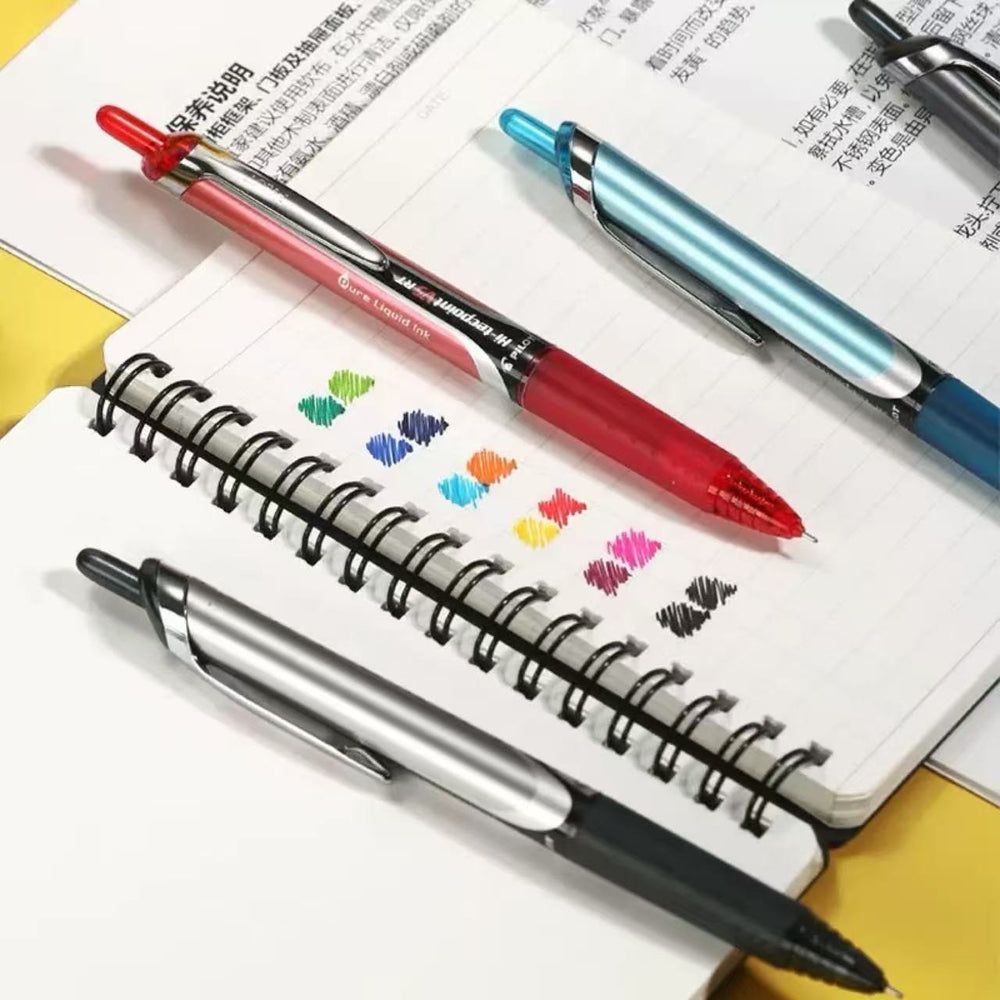 Stationery - Pilot Hi-Tecpoint V5 Extra Fine Click Pen 0.5mm – Red - Goodie Goodie