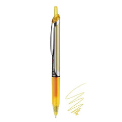 Stationery - Pilot Hi-Tecpoint V5 Extra Fine Click Pen 0.5mm – Yellow - Goodie Goodie