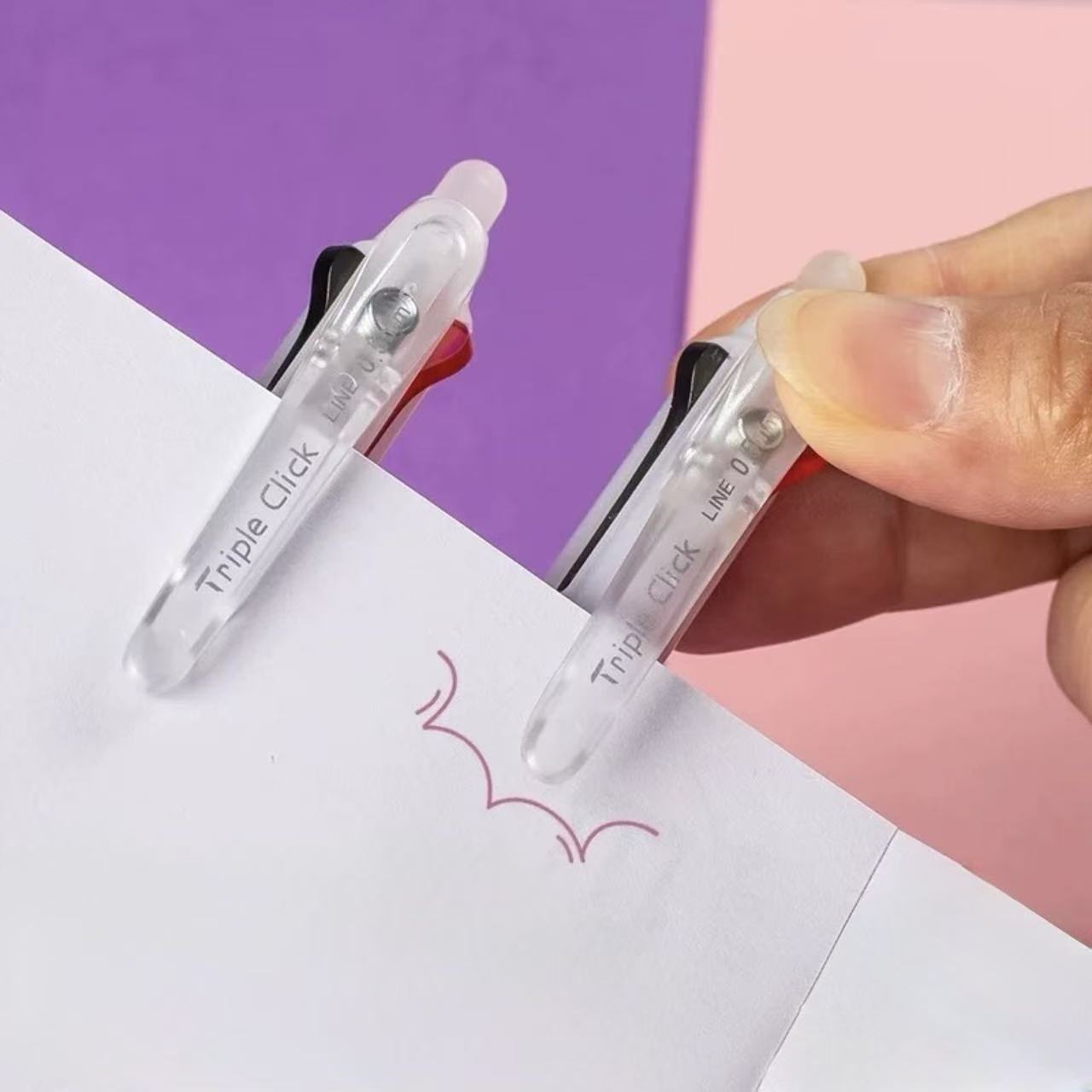 Stationery - Gradient Erasable 3-Colour Pen 0.5mm Assorted - Goodie Goodie