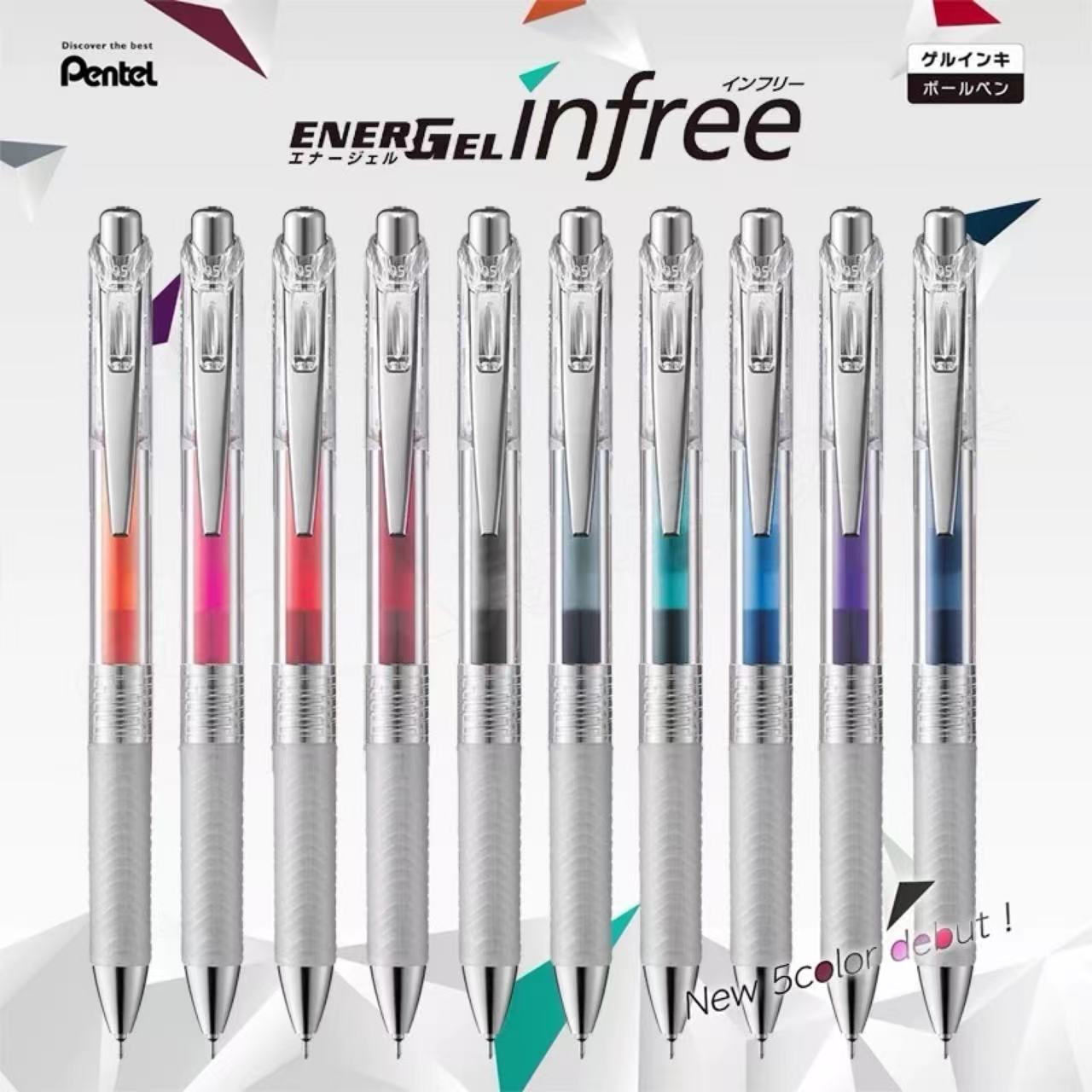 Stationery - Pentel EnerGel Ballpoint Pen 0.5mm Purple Ink - Goodie Goodie