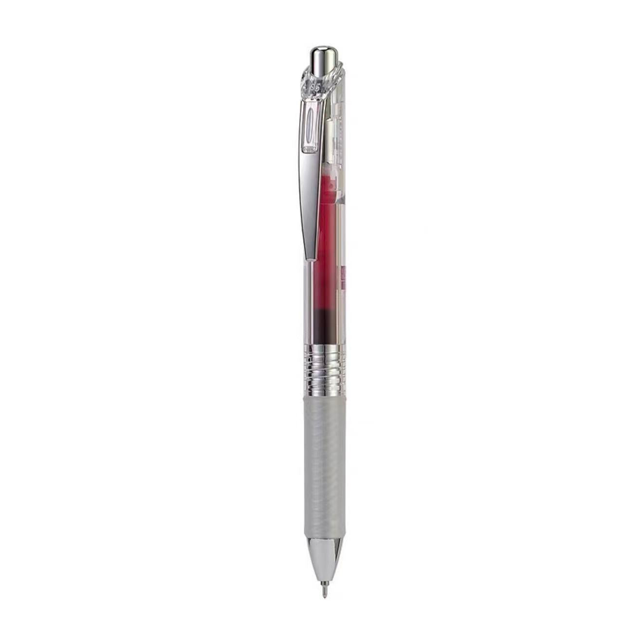 Stationery - Pentel EnerGel Ballpoint Pen 0.5mm Burgundy Red Ink - Goodie Goodie