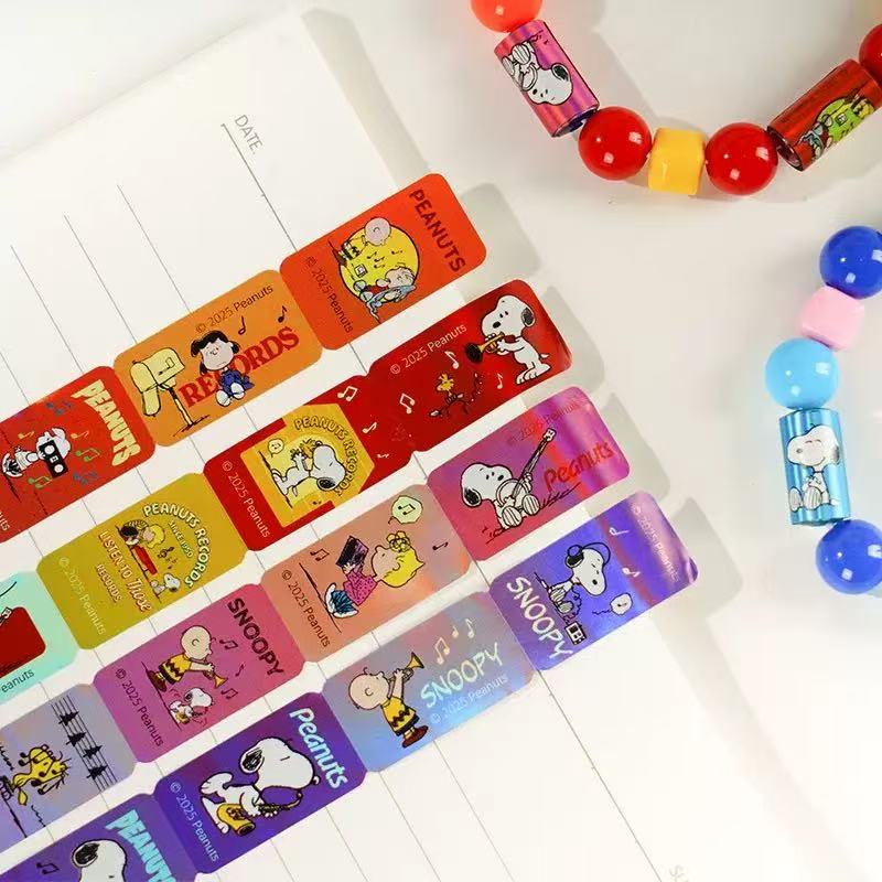 Stationery - Snoopy Bracelet Sticker Roll Set - Blue - Goodie Goodie