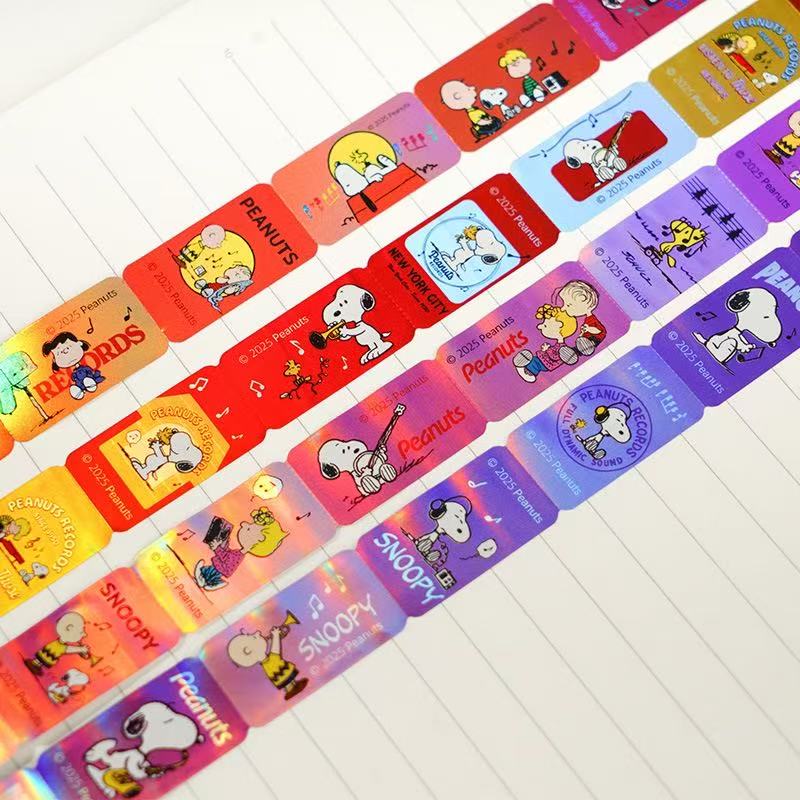 Stationery - Snoopy Bracelet Sticker Roll Set - Blue - Goodie Goodie