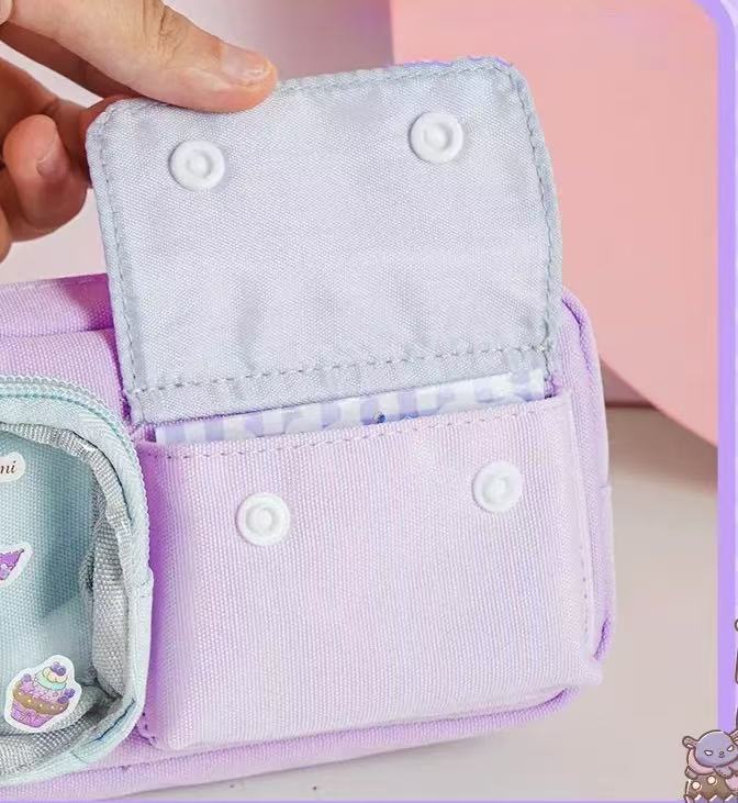 Sanrio Multi-Function Canvas Pencil Case Kuromi