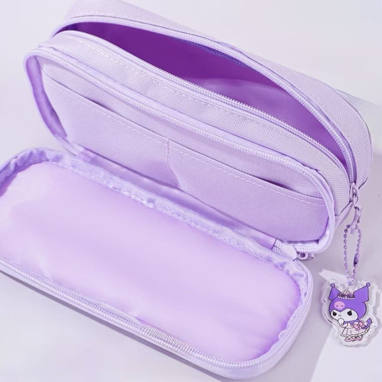 Kuromi Large Capacity Canvas Pencil Case